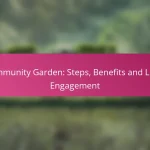 Community Garden: Steps, Benefits and Local Engagement