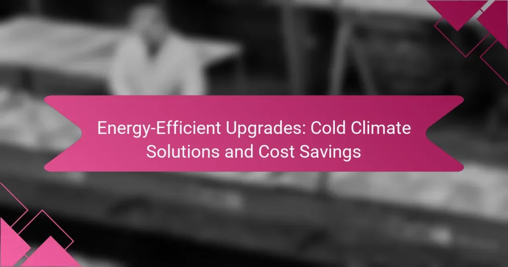 Energy-Efficient Upgrades: Cold Climate Solutions and Cost Savings