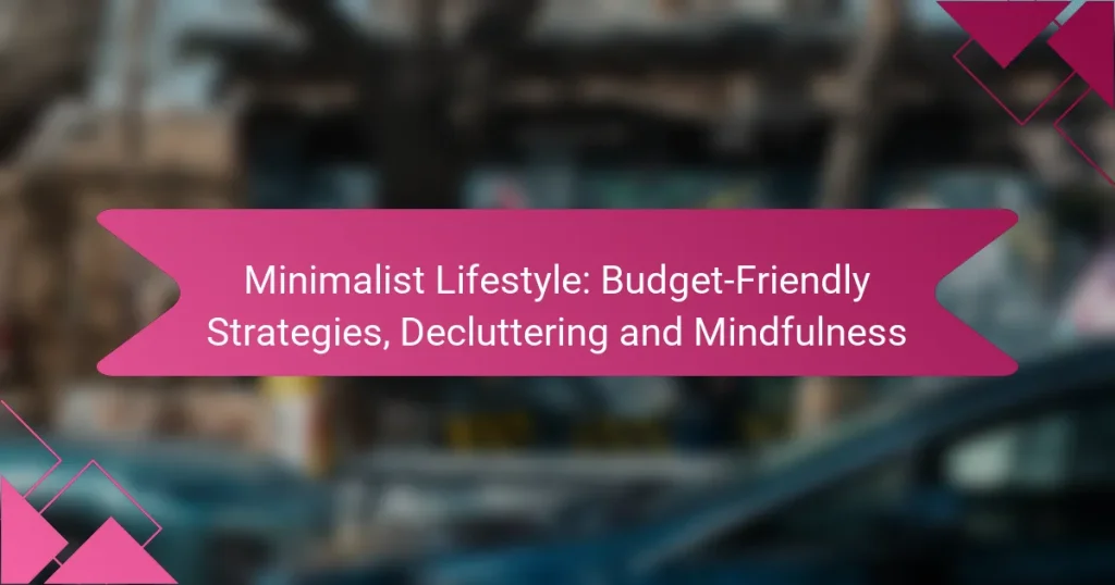 Minimalist Lifestyle: Budget-Friendly Strategies, Decluttering and Mindfulness