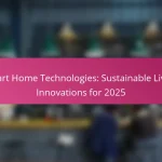 Smart Home Technologies: Sustainable Living Innovations for 2025