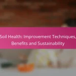 Soil Health: Improvement Techniques, Benefits and Sustainability