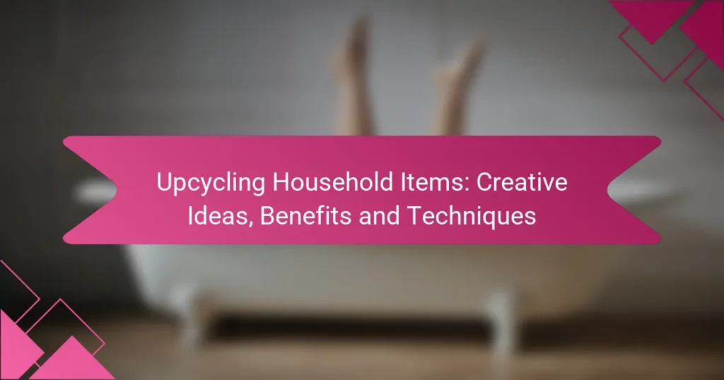 Upcycling Household Items: Creative Ideas, Benefits and Techniques