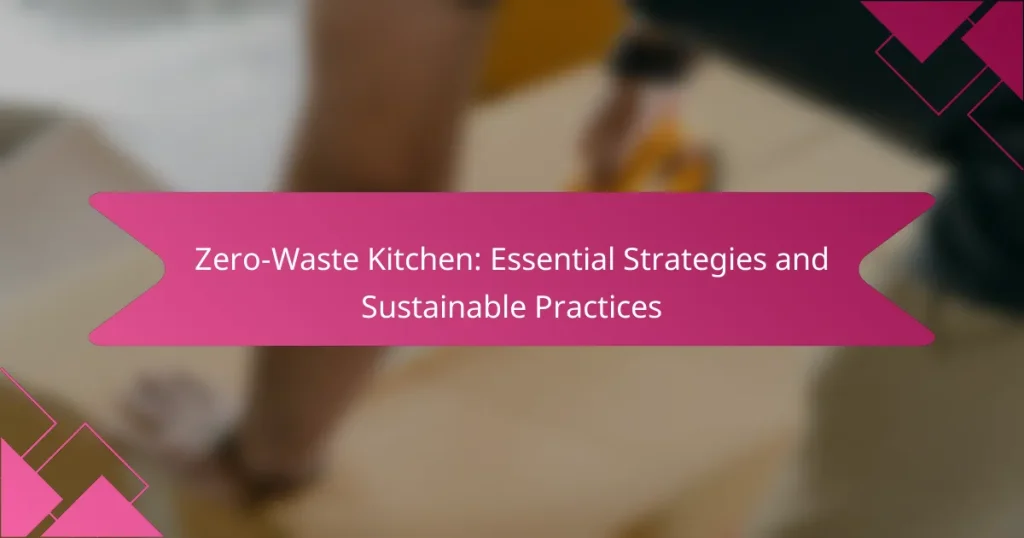 Zero-Waste Kitchen: Essential Strategies and Sustainable Practices
