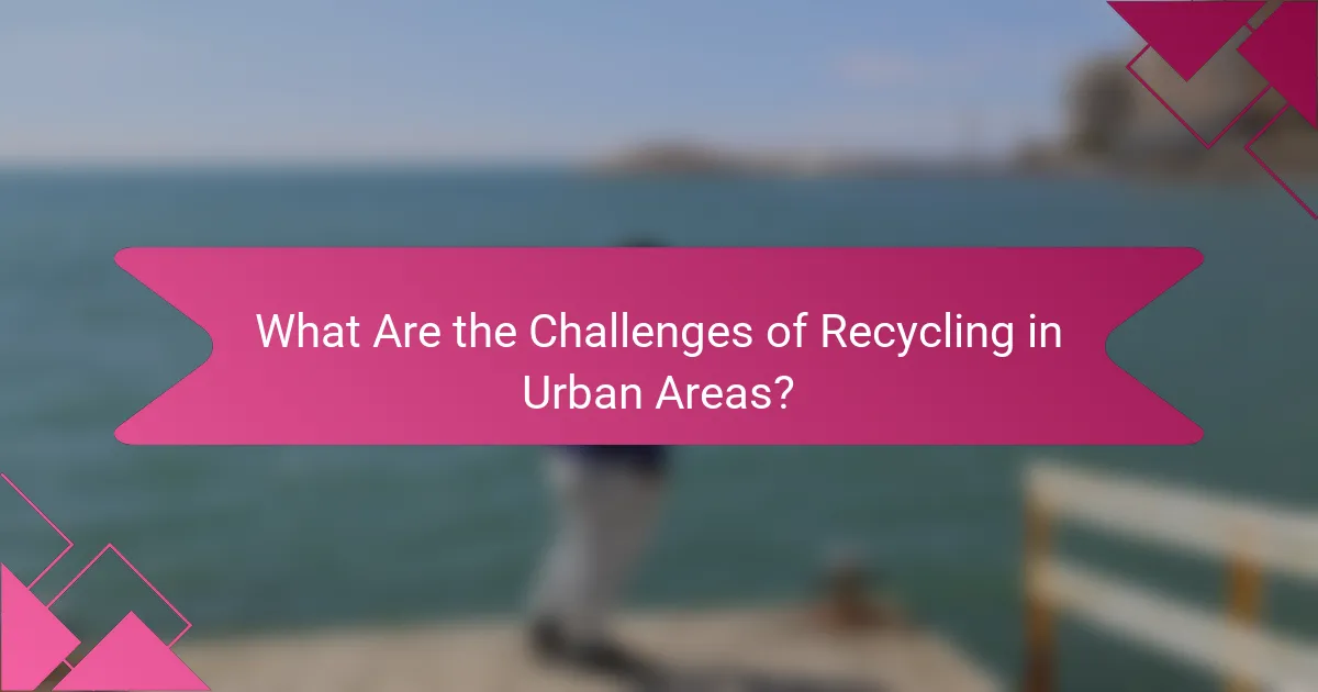 What Are the Challenges of Recycling in Urban Areas?